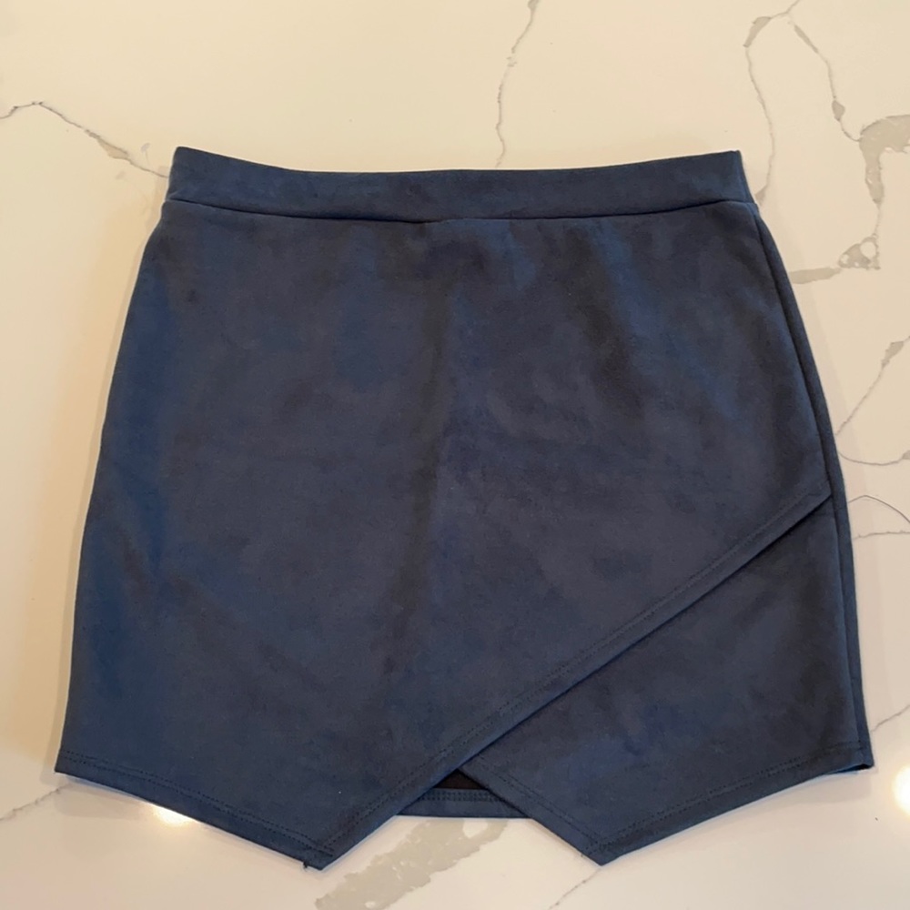 NWOT Velvet Teal Skirt